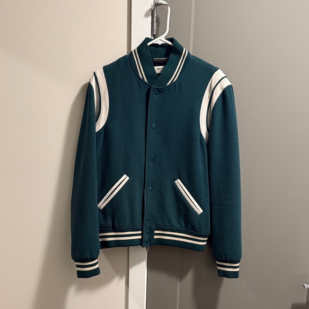 Saint Laurent Teddy Jacket - Green - Size 50 - Picture 2 of 12